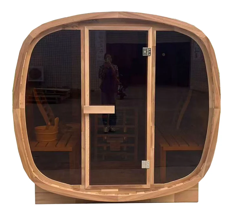 4-Person Cedar Sauna Aromatic Wellness Therapy for Your Outdoor Sanctuary