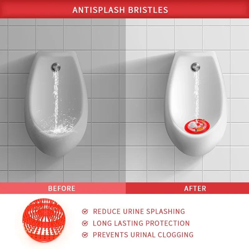 Modern Sensor Urinal Screen Deodorizer Anti-Splash Fresh Urinal Mats for Bathroom