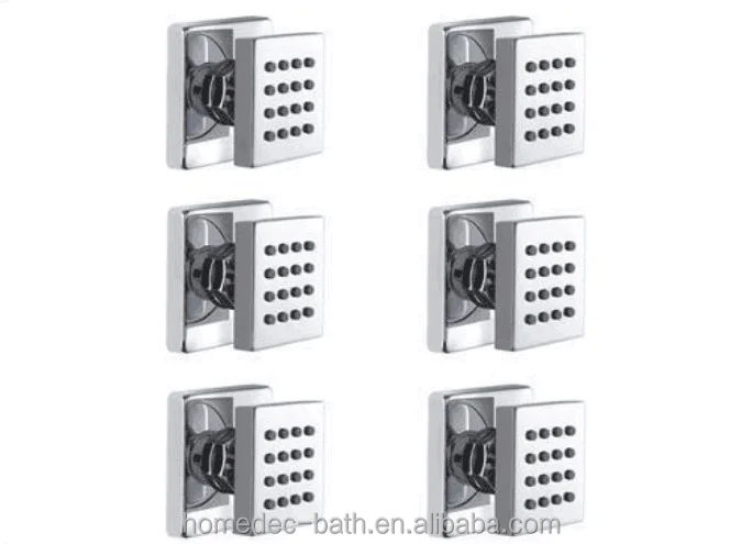 Modern Shower Massage Jets Body Sprayer 6 Pcs Bathroom SPA Wall Massage Sprayer Jet