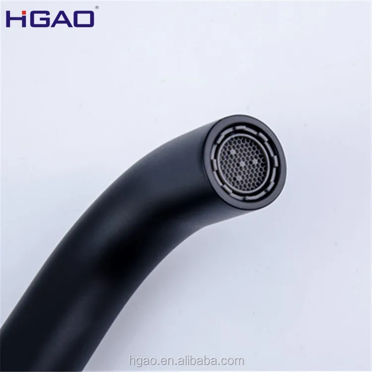 Matt Black Bathroom Vanity Faucets Mixer Sink Faucet Tap Single Wall Mounted Ceramic Factory Direct Wholesale Brass In-Wall