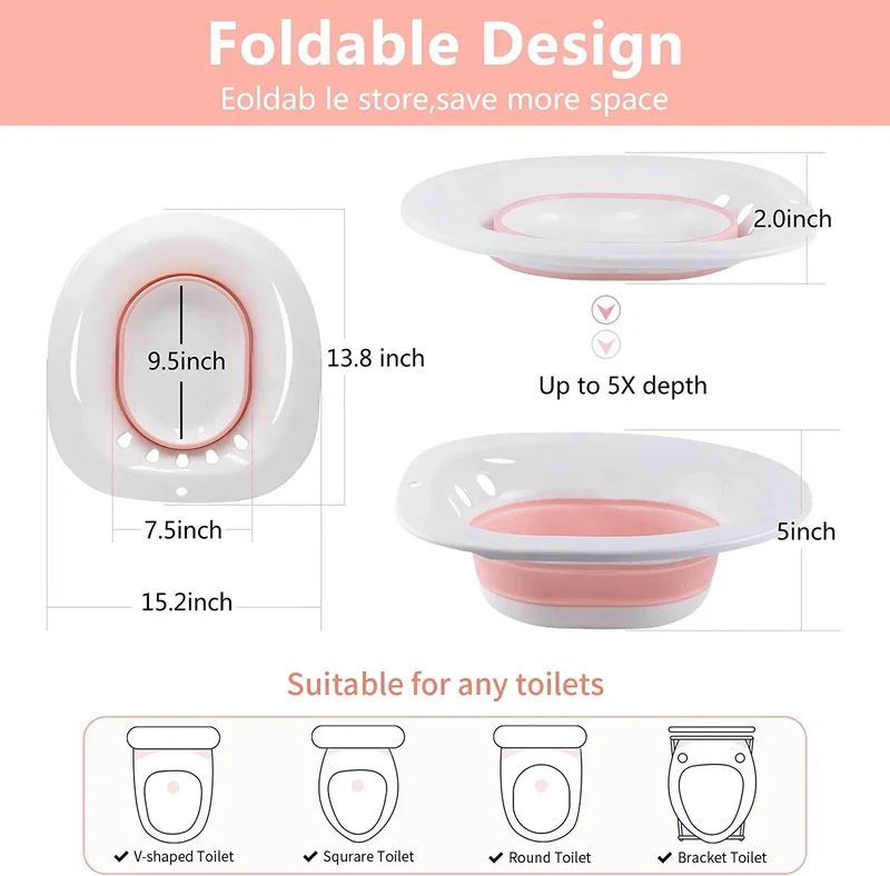 Wholesale Maternity Recommending pp Healthy Material Postpartum Women Pudentum Cleaning Socking Bath Over Toilet Sitz Bath