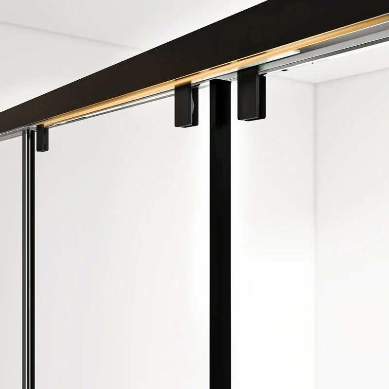 New Product Modern 6mm Tempered Glass Stainless Steel Handle Sliding Shower Door for Bathroom Shower Screen