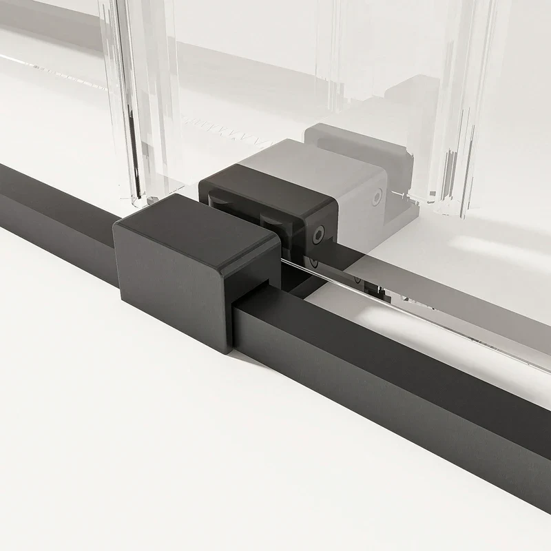 New Product Modern 6mm Tempered Glass Stainless Steel Handle Sliding Shower Door for Bathroom Shower Screen