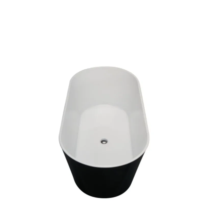 High Quality Luxury Acrylic Alcove Freestanding Soaking Bathtub Modern Large Bathtub Deep Popular French Bathtub for Sale