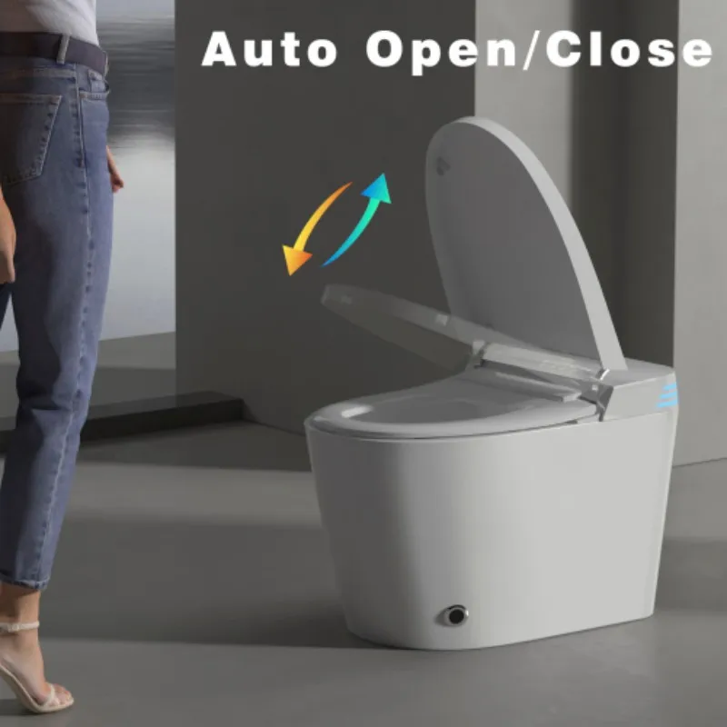 USA Free Drop Shipping America Ready Stock Wc Smart Bidet Seat Auto Flush Heated Seat Adjustable Temp Toilet Bowl for Bathroom