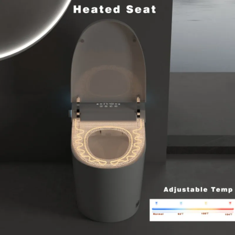 USA Free Drop Shipping America Ready Stock Wc Smart Bidet Seat Auto Flush Heated Seat Adjustable Temp Toilet Bowl for Bathroom