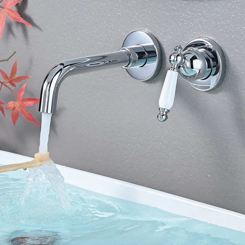Wholesale Single Hole Brass Basin Faucet Single-Handle Water Mixer Deck Mounted Bathroom Bedroom Gym Hall Ceramic Valve Core