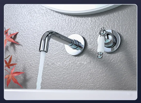 Wholesale Single Hole Brass Basin Faucet Single-Handle Water Mixer Deck Mounted Bathroom Bedroom Gym Hall Ceramic Valve Core