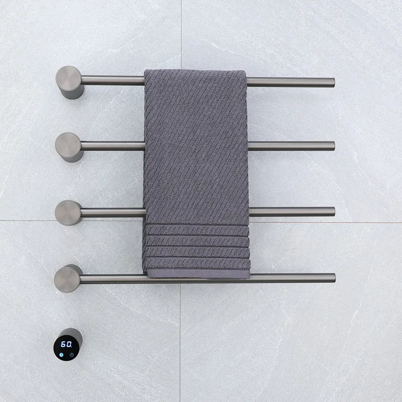 Best Selling 304 Stainless Steel Electric Heating Towel Rack Durable Modern Design 60cm Heated Rail Towel Warmer