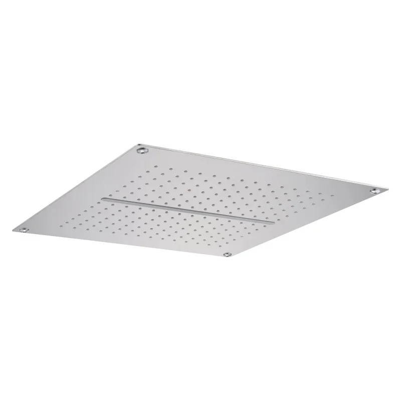 Luxury Brass Rainfall Shower Panel Rain Spa Head Polished Chrome Ceiling Faucets Diverter Ceramic Valve Core Rain Spray Pattern