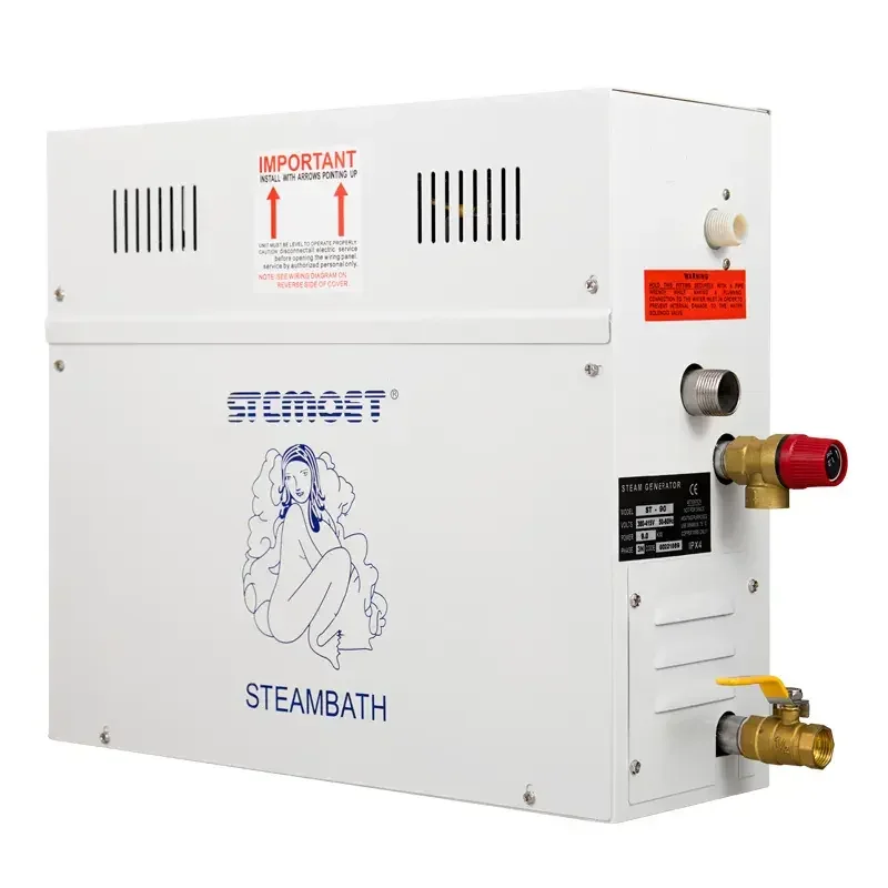 Modern Electric 9KW Stainless Steel Sauna Steam Generator for Bath Wet Steam with Computer Control Panel