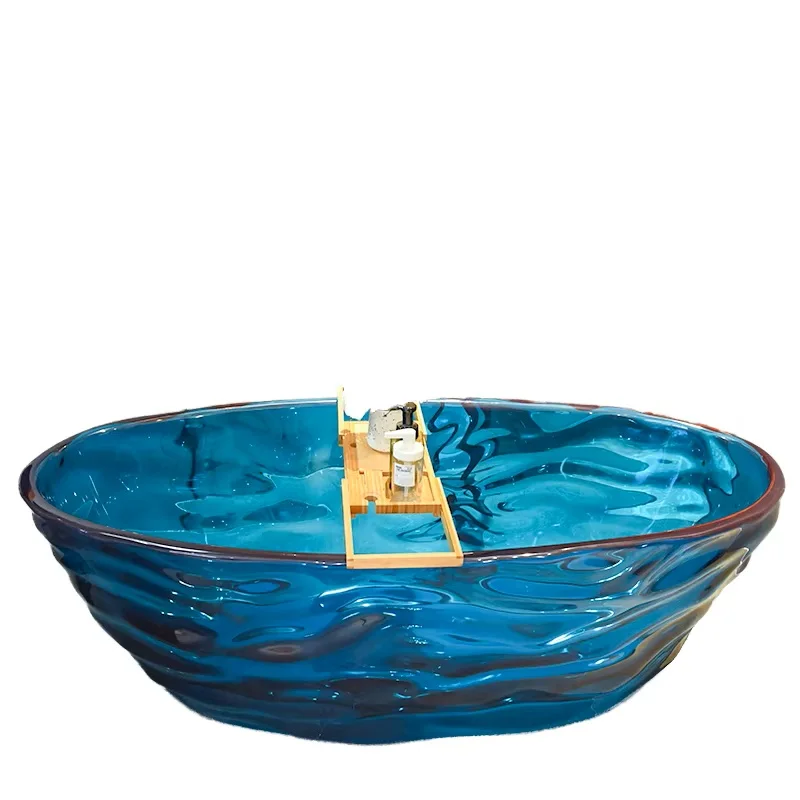 Luxury Contemporary 63\" Matte Grey Freestanding Bathtub Modern Design Ready Stock for Adults