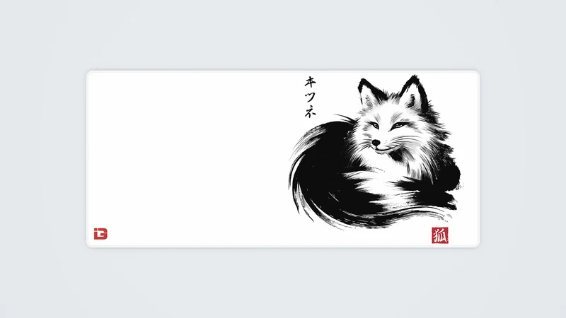 Ruhender Fuchs Sumi-e