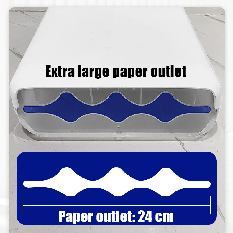 Commercial Black Folded Interleave Hand Pull Toilet Paper Towel Dispenser Wall-Mounted ABS Plastic Eco-Friendly Multifold Manual
