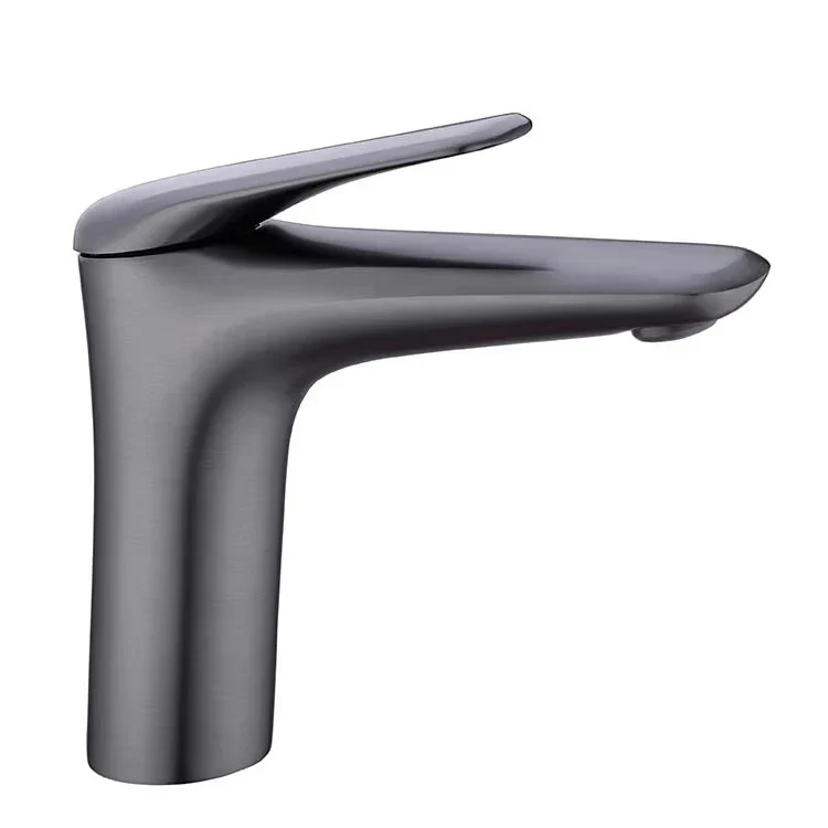 Latest Design Brass Single Hole Deck Hot Cold Water Bathroom Cabinet Washbasin Tap Featuring Ceramic Valve 5 Year Warranty