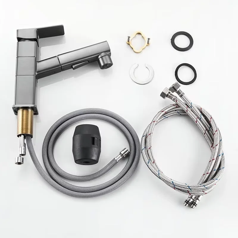 YaoPeng YP-K127 Modern Touchless Ceramic Valve Core Brass Deck Mounted 1-Handle Bathroom Basin Faucet Hot/Cold Water Mixer 306