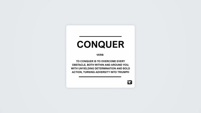 Conquer