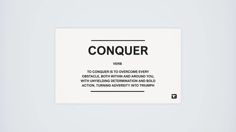 Conquer