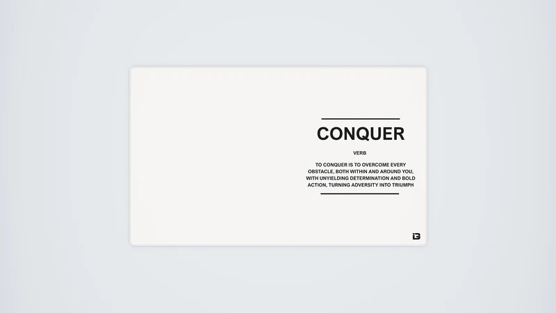 Conquer