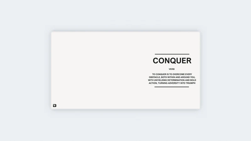 Conquer