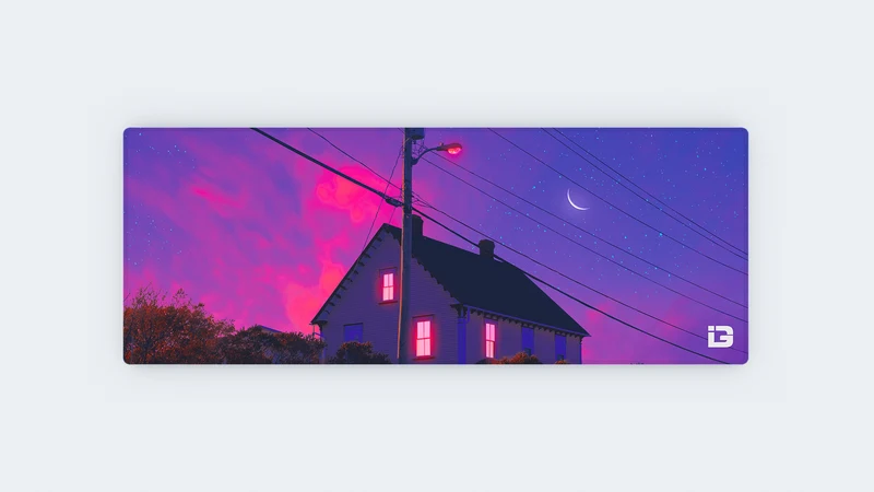 Sonnenuntergang zu Hause