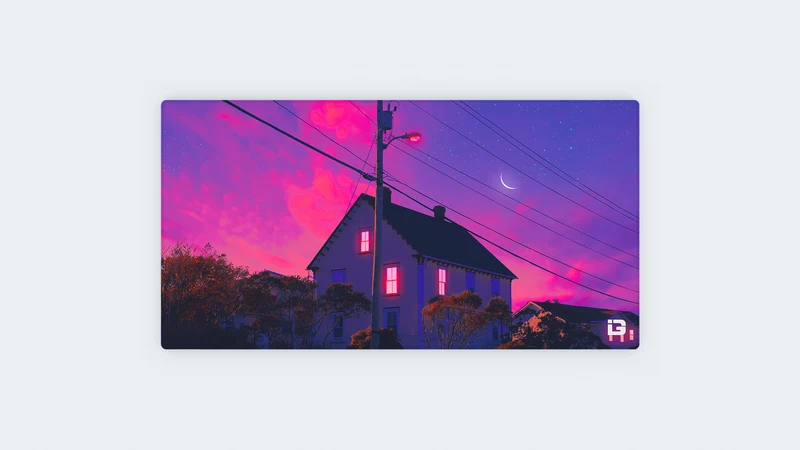 Sonnenuntergang zu Hause