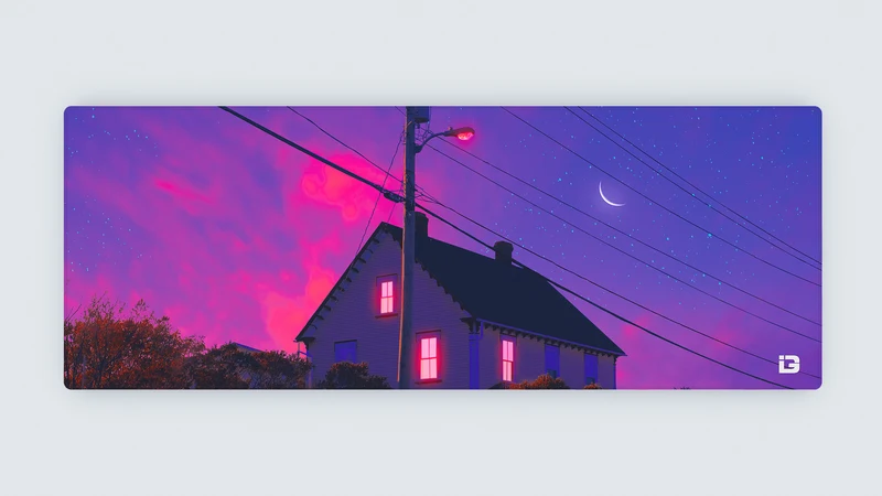 Sonnenuntergang zu Hause