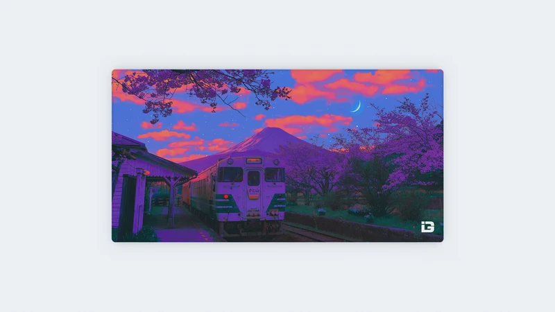 Orange Baumwollwolken