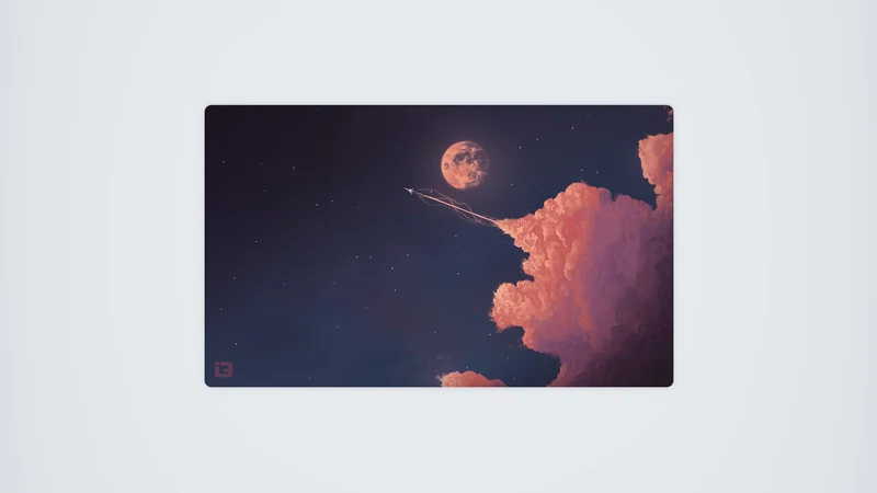 Spielmatte „Bursting Past The Full Moon“