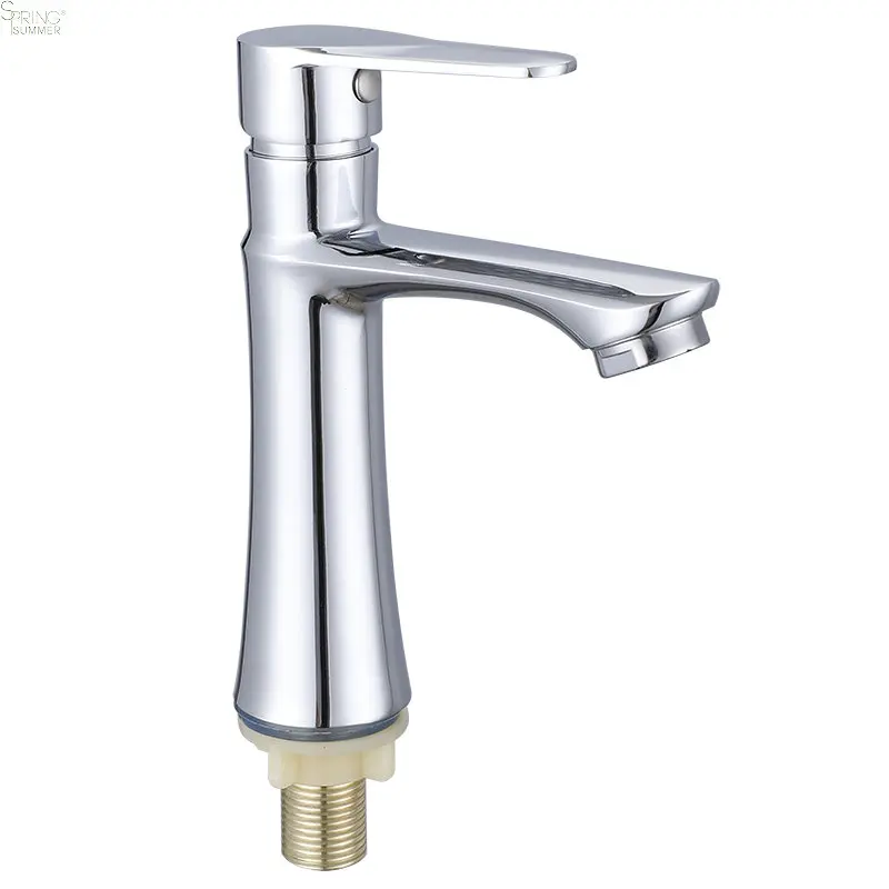 Modern Bathroom Single Cold Wash Basin Sink Tap Single Hole Single Cold Basin Faucets A012