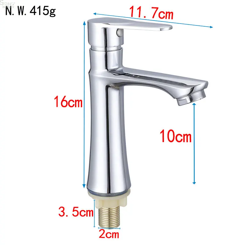 Modern Bathroom Single Cold Wash Basin Sink Tap Single Hole Single Cold Basin Faucets A012