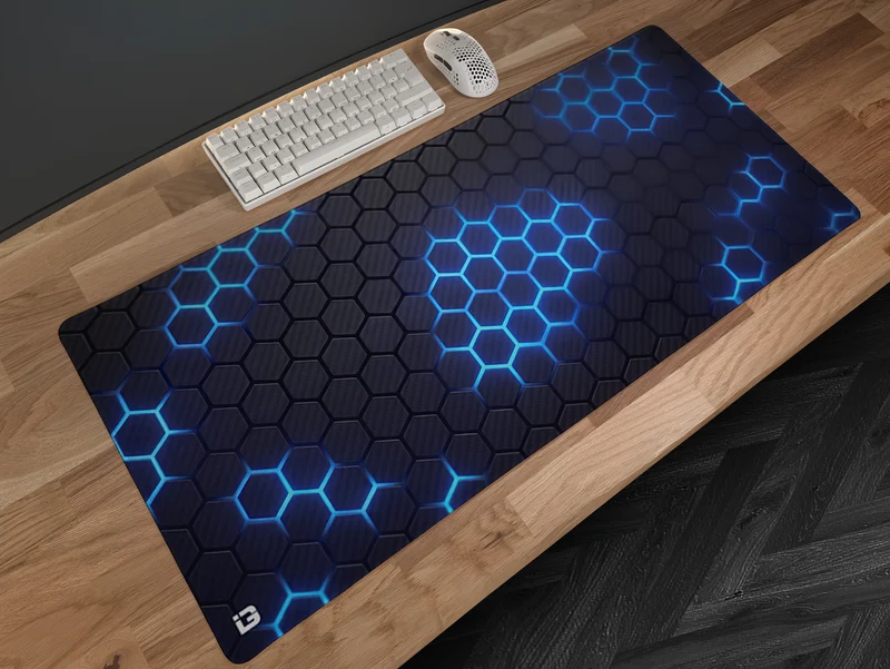 Hex-Gitter Blau