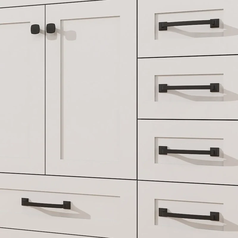 US Stock 36inch Fast Free Shipping Ready to Assemble Apartment Size Flat Pack Morden Bathroom Vanity with Single Sink