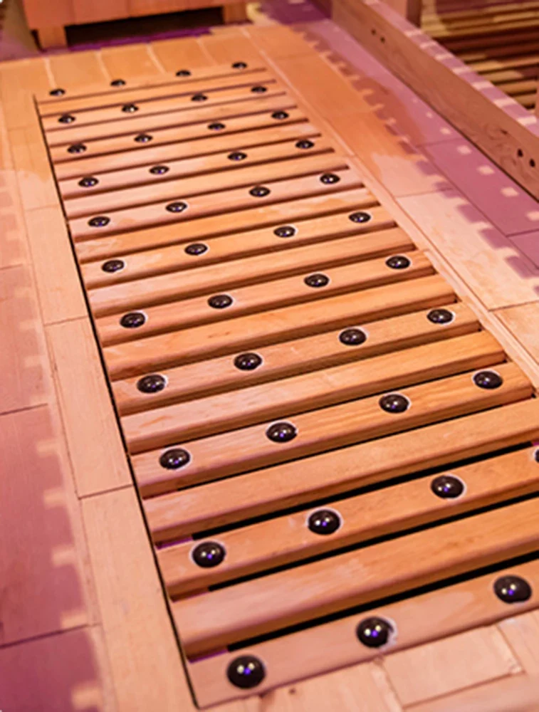 Helius US Warehouse Stock for Sale Infrared Dry Sauna Room Featuring Hemlock Wood for Relaxation and Wellness