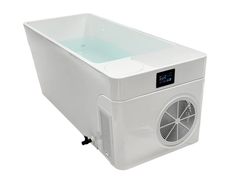 USA Warehouse Spot Acrylic Spa Bathtub Chiller with Built-in Integrated Ice Bath Cold Plunge for Body Healing Therapy