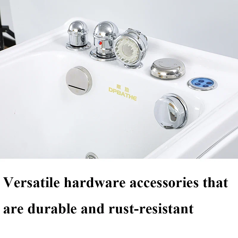 Modern Design Portable Rectangle Machine Air Massage Eco-Friendly Acrylic Large Dog Wash Station Free Standing Dog Spa Bathtub