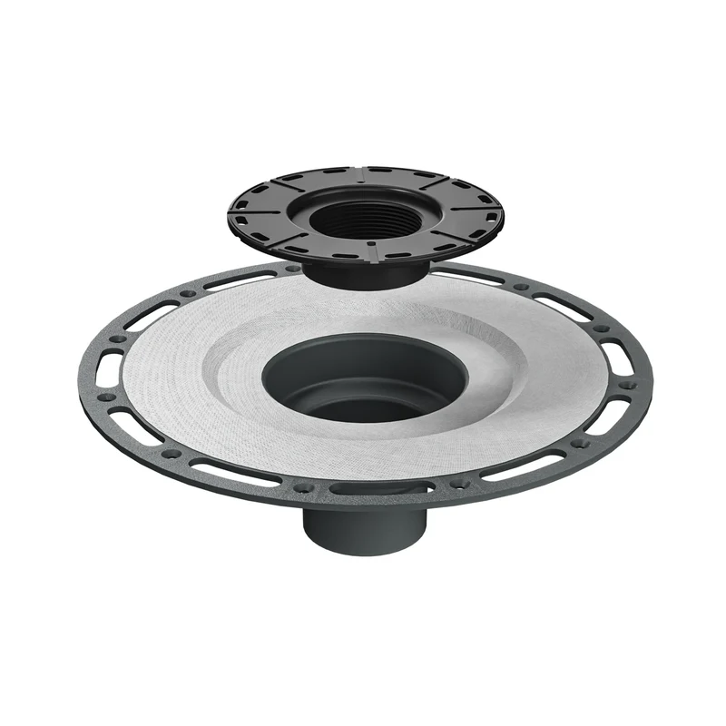 US Standard 4 Inch Square Shower Drain Stainless Steel Floor Drain with Durable ABS Base Dropshipping Supported