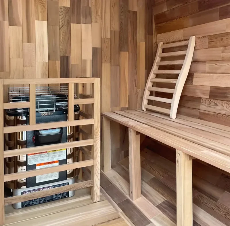 Luxury 4-Person Outdoor Sauna | Handcrafted From Aromatic Natural Red Cedar