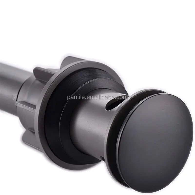 Luxury Plastic Pop up Basin Drain with Chrome Plate Finish Threaded Connection for Modern Bathroom Decor Hotel Use Easy to Clean