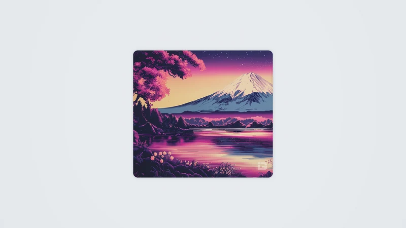 Der violette Fuji
