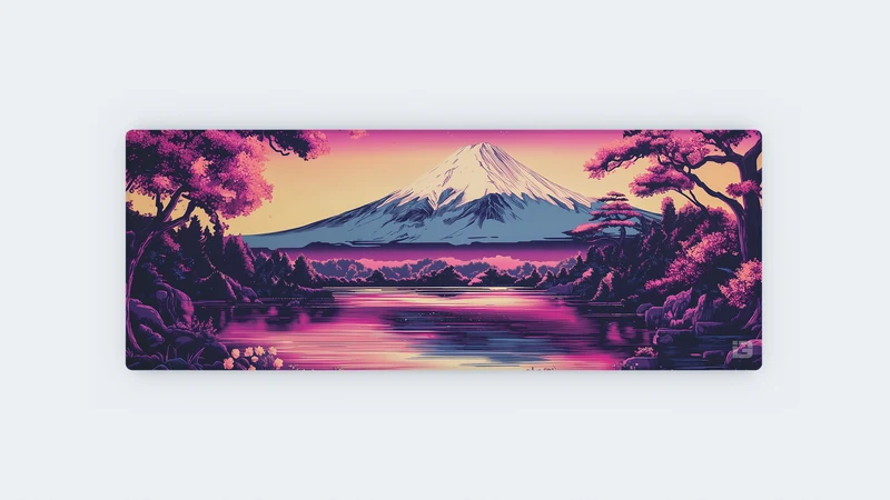Der violette Fuji