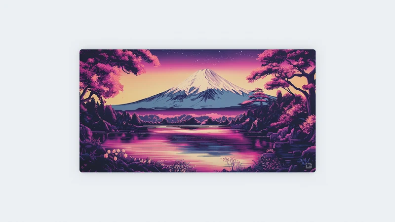 Der violette Fuji