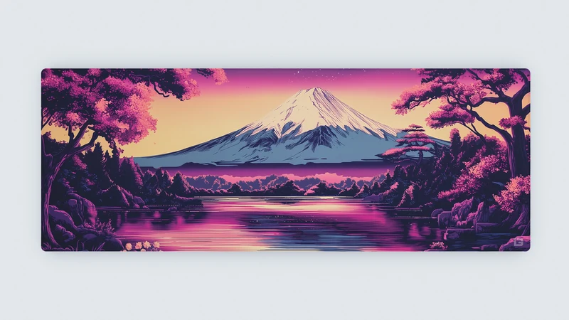 Der violette Fuji