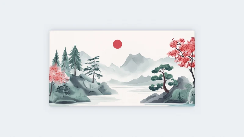 Japanische Kunst Sumi-e