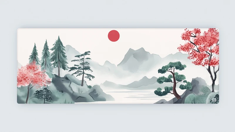 Japanische Kunst Sumi-e