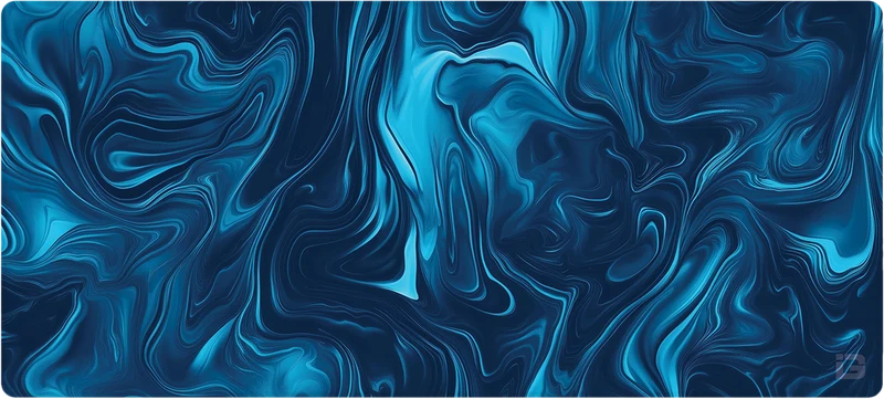 Flüssiges Azurblau