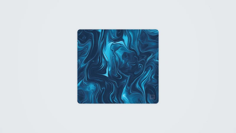 Flüssiges Azurblau