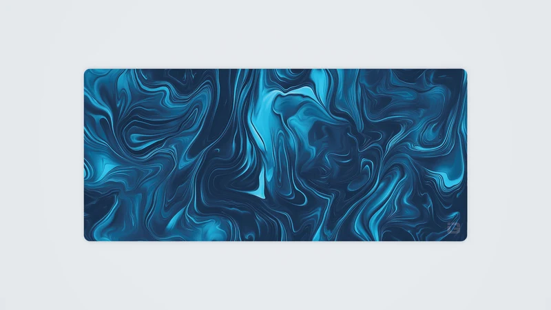 Flüssiges Azurblau