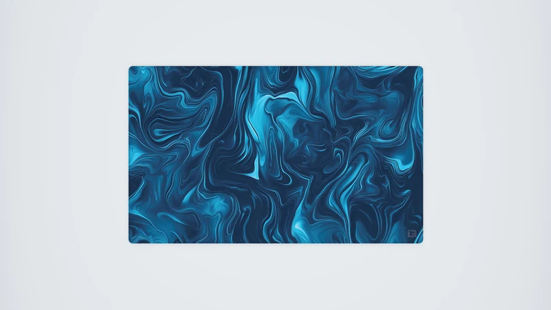Flüssiges Azurblau