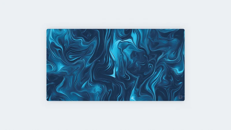 Flüssiges Azurblau